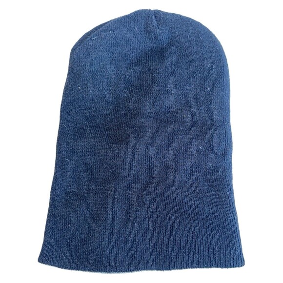 Harley Davidson Skull Knit Cap American Flag Patch Black Beanie - Picture 7 of 9